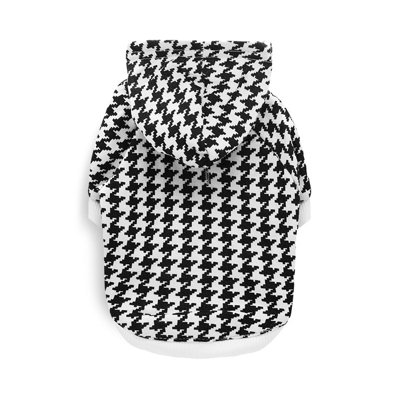Pet Christmas Houndstooth Sweatshirt for Dogs and Cats