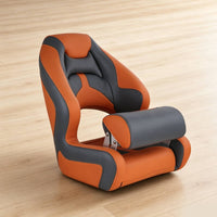 Padded Marine Seat with Cutout Rust-Resistant Boat Seat with Aluminum Hinges Long-Lasting Heavy Duty for Boaters, Anglers, Yachts
