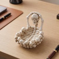 Skeleton Ash Receptacle Gothic Skull Ash Receptacle Spooky for Bar