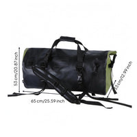 Motorcycle Duffel Bag Detachable Shoulder Strap Roll-Top Duffel Bag Adjustable Straps Travel Accessory for Camping, Hiking, Bicycling