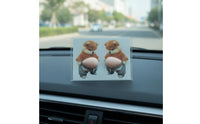 Cartoon Silicone Bumper with Dog Shape Soft Anti-Collision Sticker Safeguarding Door Bumper Cute for Furniture