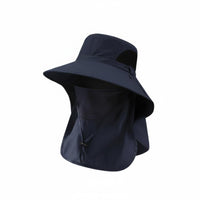 Detachable Flaps Full Coverage Sun Protection Hat Breathable Mesh Panels Sun Hat with Neck Flap Adjustable Headwear for Men, Gardening, Beach