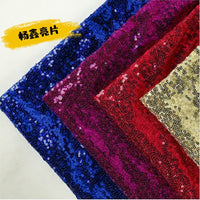 3cm Mesh Sequin Embroidered Fabric for Apparel and Tablecloths, Iridescent 3D Embroidery Material