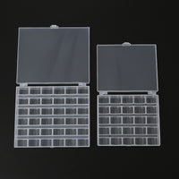 Clear Plastic Bobbin Box Organizer with Multiple Grids for Sewing Machine Bobbins, Direct from Manufacturer