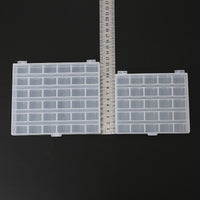 Clear Plastic Bobbin Box Organizer with Multiple Grids for Sewing Machine Bobbins, Direct from Manufacturer