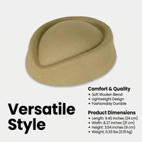 Pillbox Hat for Women Stewardess Uniform with Round Top Design, Lightweight Non-Woven Material Airline Attendant Cap for Band Performance