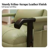 Highrear Recliner with Footrest Reclining Spinerest Adjustable Study Recliner Headrest Pillow Lumbar Spineing