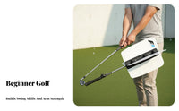Develops Muscle Memory Golf Wind Swing Coach V-Shape Design Golf Swing Fan Easy Assembly for Beginners, Indoor, Home, Driving Range