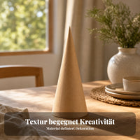 Kraft Paper Ornament Matte Cone Ornament Conical