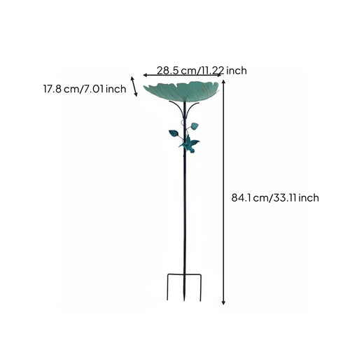 Bird Bath Stake Weather-Resistant Metal Bird Bath Stake Waterproof