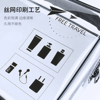 Clear PVC Travel Toiletry Bag, Portable Waterproof Dustproof Cosmetic Organizer with Large Capacity