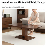 raiseTop Coffee Table Adjustable Height raiseTop Storage Table Versatile Purpose Anti-Collision Rounded Corners