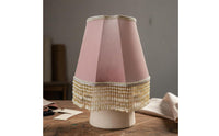 Beaded Tassel Lamp Shade Custom Fit Table Lamp Shade Premium Finish for Bedroom