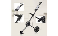 Foldable Golf Bag Cart Collapsible Golf Push Cart Compact Stable for Golfers, Golf Course