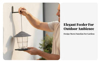 Foldable Avian Feeder Ready to Hang Hanging Avian Feeder Garden Accessory Weather Resistant 360-Degree Perch for Balcony