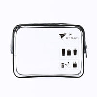Clear PVC Travel Toiletry Bag, Portable Waterproof Dustproof Cosmetic Organizer with Large Capacity