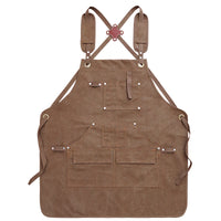 Canvas Apron for Craftsmen, Outdoor Woodworking, BBQ, Barista, Work Apron, Custom