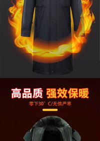 棉大衣加厚加长军绿加绒棉衣冬季防寒保暖棉袄冷库工作东北棉衣男