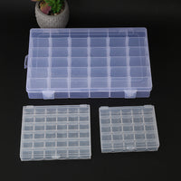 Clear Plastic Bobbin Box Organizer with Multiple Grids for Sewing Machine Bobbins, Direct from Manufacturer