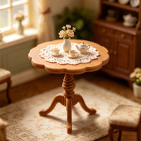 1:12 Dollhouse Miniature Round Table Model