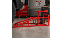 Car Service Ramp Sloped Hydraulic Car Ramp Garage Equipment Measured Markings Heavy Duty Steel