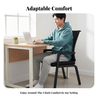 paded Armchair Comfortable for Long Sitting Molded Shell Chair Easy Assembly