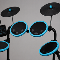 5 Pad Electronic Drum Kit, Electric Drum Set for Children, 120 Sounds, 32 Polyphony, Quiet Practice Drums