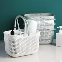 Japanese Style Portable Plastic Storage Basket for Bath, Picnic, and Sundries