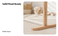 Solid Wood Material Pet Clothes Rack Sturdy Construction Wooden Pet Clothes Stand Stable Design for Parents, Bedroom, Home, Party Decoration