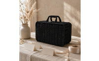 Faux-Rattan Storage Box Portable Suitcase Storage Box Multi-Purpose