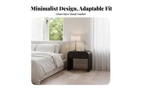 Multi-Drawer Nightstand with Shelf Minimalist Look for Bedroom, Renters, Parents