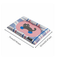 Pet Cooling Mat Portable Summer Sleeping Mat for Pets Washable Cat Cooling Pad for Kennels