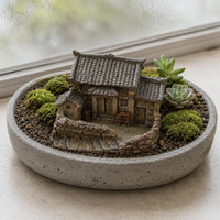 Rural House Ornament Miniature Garden Ornament Desktop Display