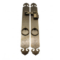 Antique-Style Door Pull Handles Flat Profile Round Handle Loop Handles Rustic