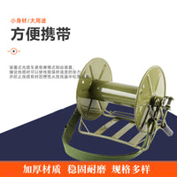 被复线绕络车缠线车绕线车500m绕线车手摇背负式放线器线盘