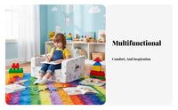 Fold-out Coloring Lounger Color-in Pattern kids' Sofa Removable Washable Cover