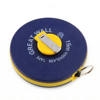 Metal Hook Fiberglass Tape Measure Double-Guide Wheel Disc Tape Measure