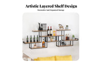Space-Saving configurable Geometric Shelf Easy to Install Display Rack DIY Assembly Wall Decor Sturdy Construction for Interior Design fans, Homeowners, Renters, Living Room, Bedroom, Office, Dining Area