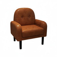 Upholstered Single Sofa Minimalist design Accent Chair Modern Design snug for Apartment Dwellers, Students, Living Room, Bedroom