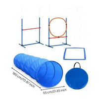 Dog Agility Training Kit Indoor-Outdoor Training Tunnel Collapsible