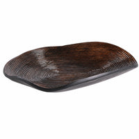 Decorative Tray Irregular Oval Serving Dish Shallow Fruit Bowl for Coffee Table, Entryway, Living Room