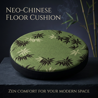 Polyester Tatami Meditation Cushion, Round Floor Pillow for Living Room, Meditation Cushion Sponge F - Image 2
