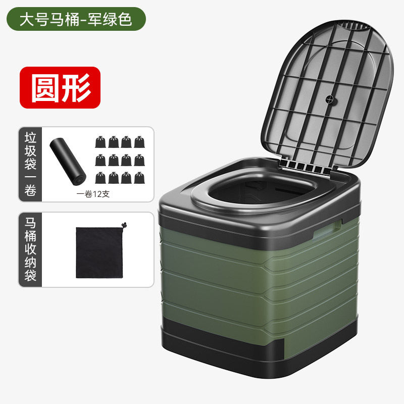 Army Green / Round with Bag SET