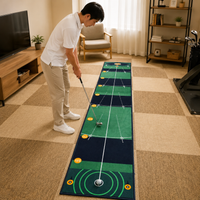 Putter Mat Putter Practice Equipment Golf Mat 50cm×300cm Home Practice Nylon Made