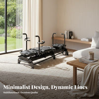 Aluminum Alloy Reformer Full Body Workout Pilates Reformer Bed Spring Resistance System Multifunctional Stretching Shaping Equipment for Women