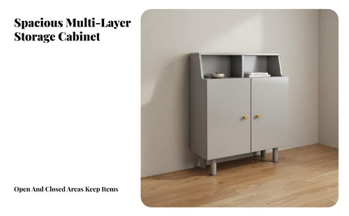 Solid Wood Shoe Cabinet with Bench Large Capacity Wooden Shoe Cabinet Space-Saving Design Sturdy Legs for Apartment Dwellers, Families, Homeowners, Foyer, Hallway, Mudroom, Closet