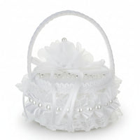 Wedding Band Box Decorative Band Box with Handle Round for Engagement Proposal