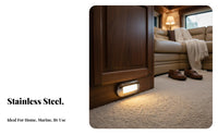 Illuminating Stair Light IP67 Waterproof 12V Illuminating Courtesy Light Vehicle Lighting Stainless Steel Flush Mount