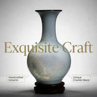 Jingdezhen Crackle Glaze Vase, New Chinese Style
