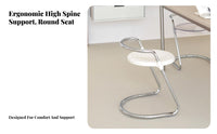 Transparent spectral Chair Light Luxury Design Transparent Side Chair for Bedroom
